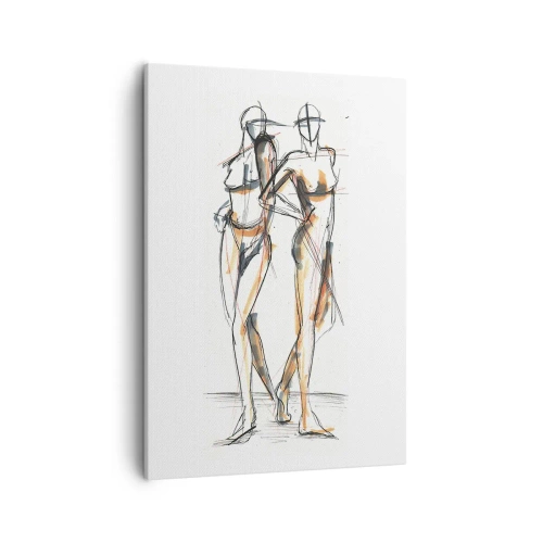 Canvastavla - Bild på duk - Charmens studie - 50x70 cm