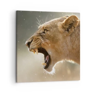 Canvastavla - Bild på duk - Försök att inte lyssna - 50x50 cm