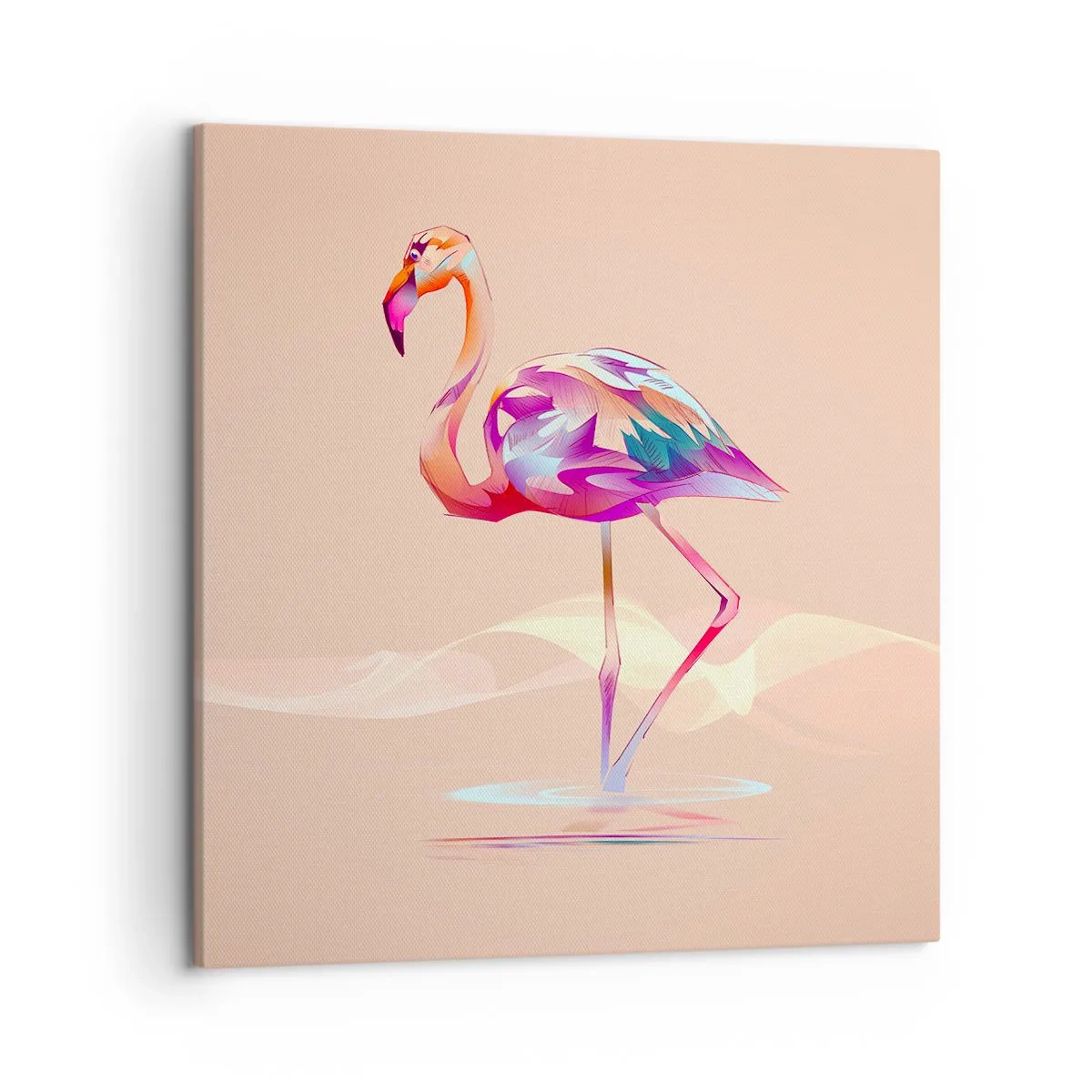 Canvastavla - Bild på duk - Goda emotioners fågel - 50x50 cm