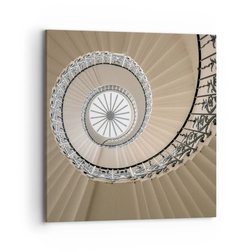 Canvastavla - Bild på duk - I musslans mitt - 70x70 cm