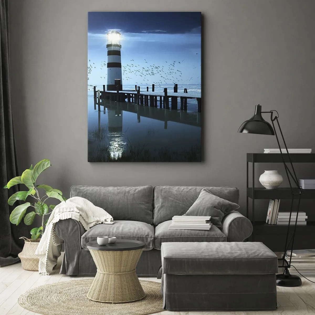 Canvastavla - Bild på duk - Och du är inte längre rädd för mörkret - 50x70 cm