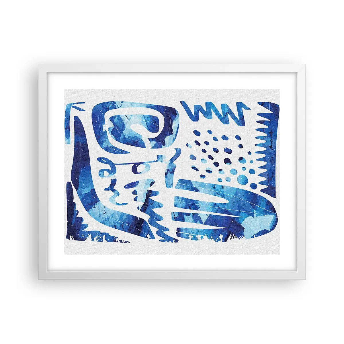 Affisch i vit ram - Tillbaka till rötterna - 50x40 cm