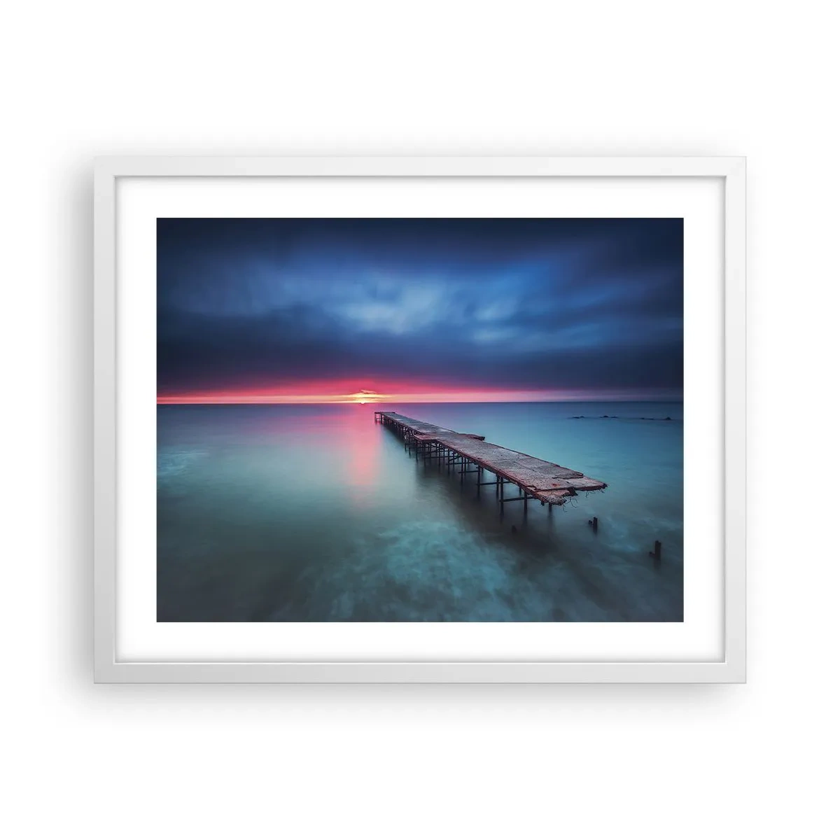 Affisch i vit ram - Mellan himlen och jorden - 50x40 cm