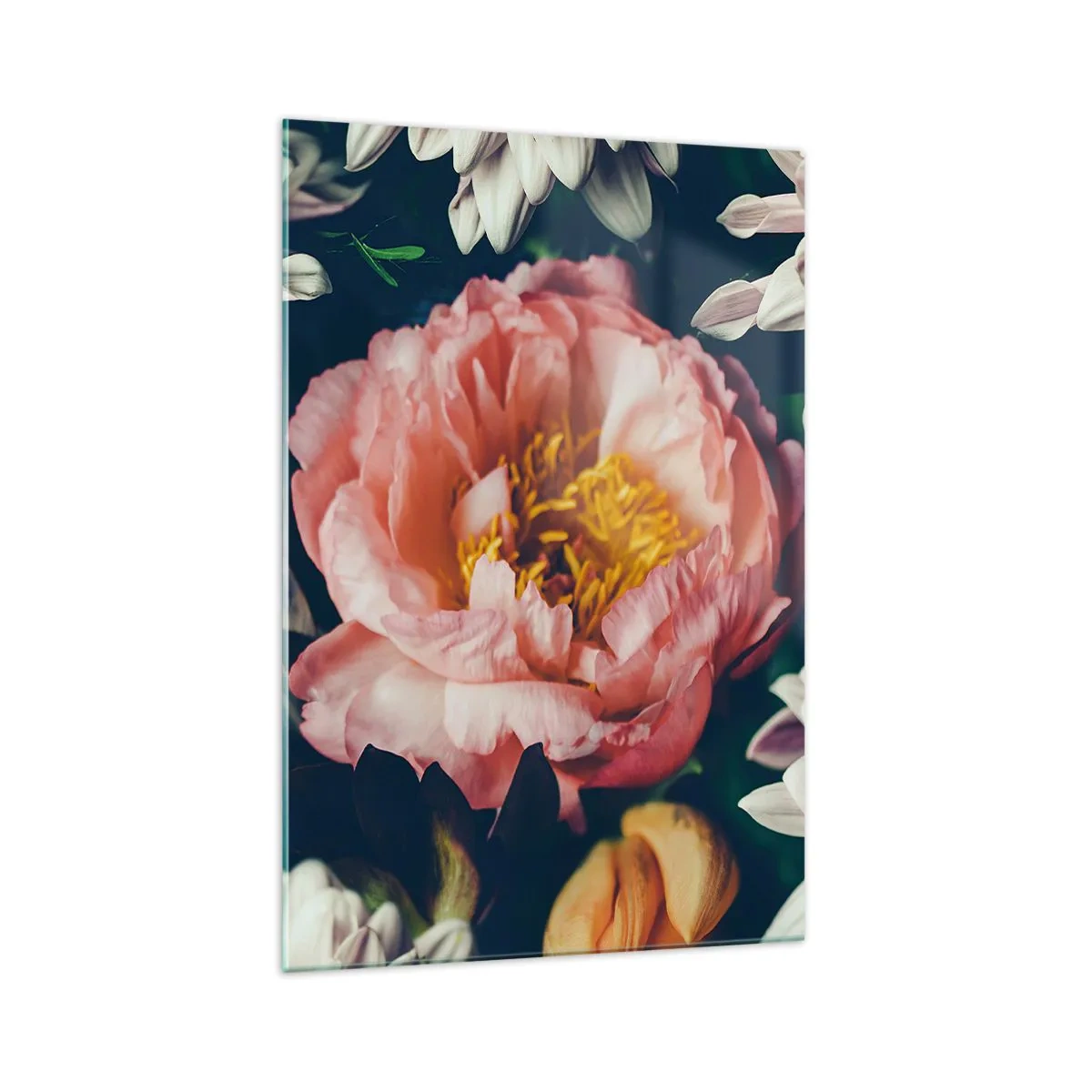 Glastavla - Bild på glas - Med barockprakt - 70x100 cm