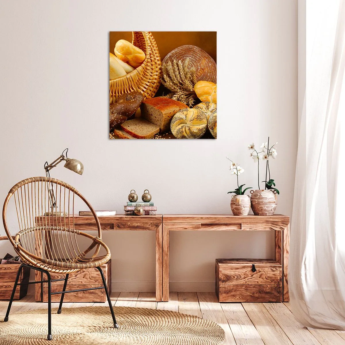 Canvastavla - Bild på duk - Vi kom undan igen - 70x70 cm