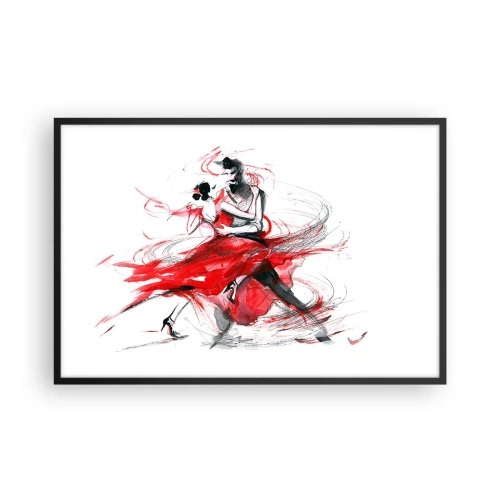 Affisch i svart ram - Tango - passionens rytm - 91x61 cm