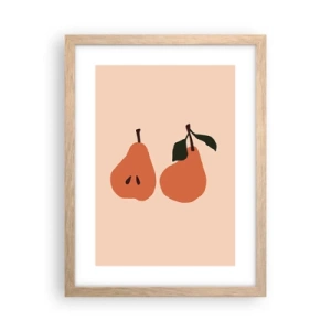 Affisch i ram av ljusek - Bara sötma - 30x40 cm