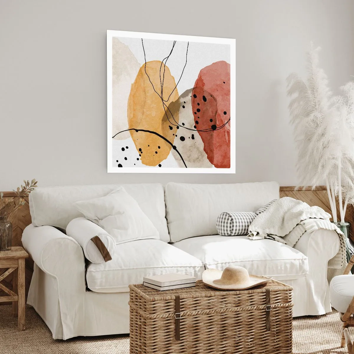 Affisch - Lätta och transparenta som luften - 40x40 cm