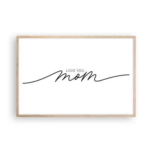 Affisch i ram av ljusek - Jag är mycket rörd - 91x61 cm