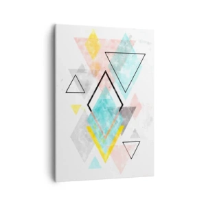Canvastavla - Bild på duk - Geometriskt spel - 50x70 cm