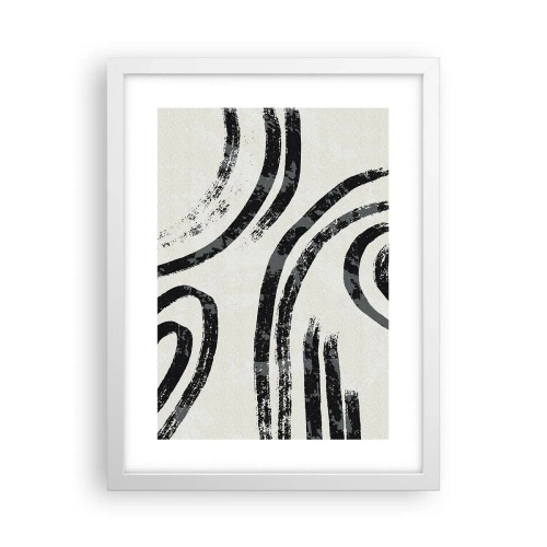 Affisch i vit ram - Halvstoppad - 30x40 cm