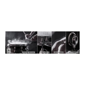 Provbit av fototapet Premium Sand - Musikens puls - musik, Ett musikinstrument, Trumma - 100x30 cm