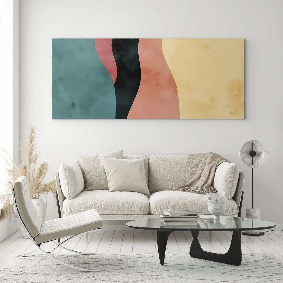 Glastavla - Bild på glas - Enig oenighet - 120x50 cm
