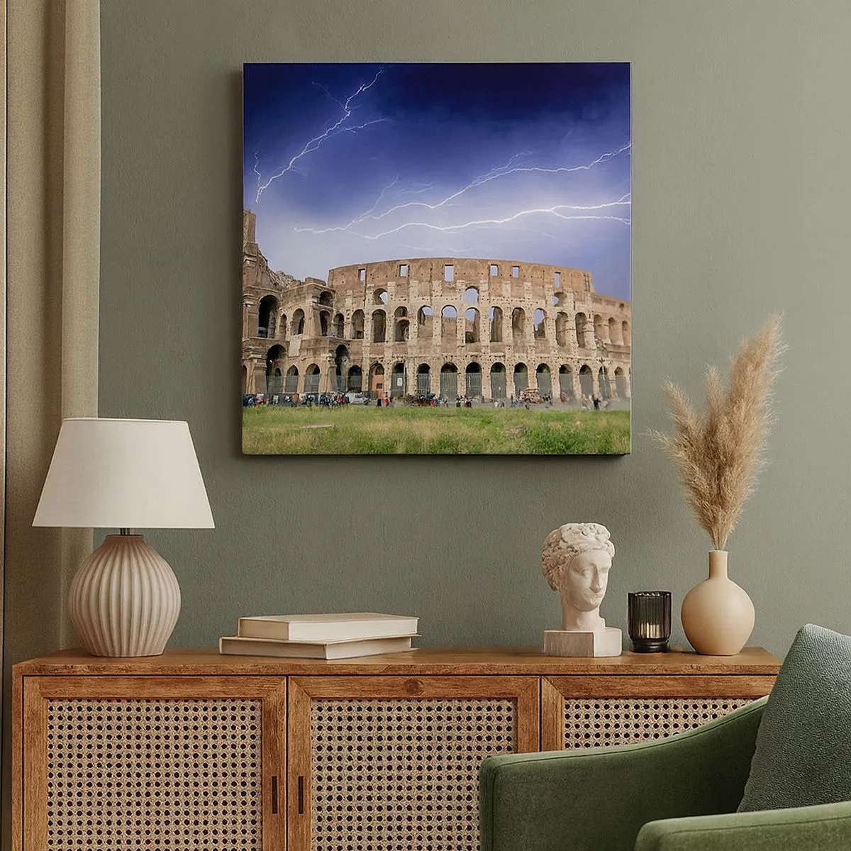 Canvastavla - Bild på duk - Kamparena - 30x30 cm