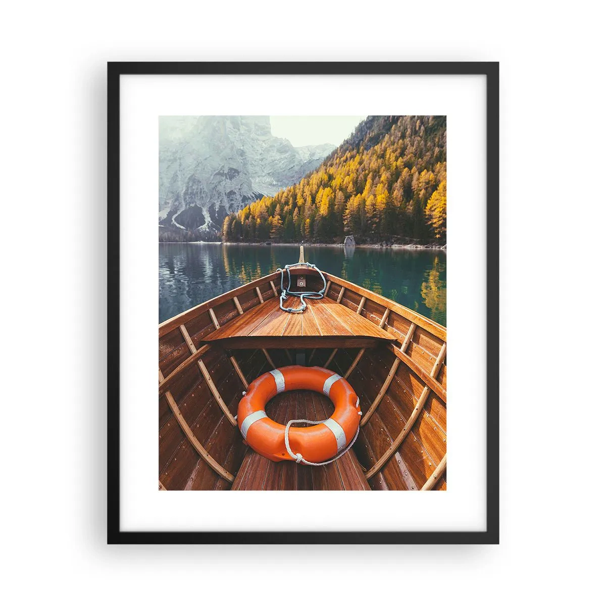 Affisch i svart ram - Utflykt i fjällen - 40x50 cm