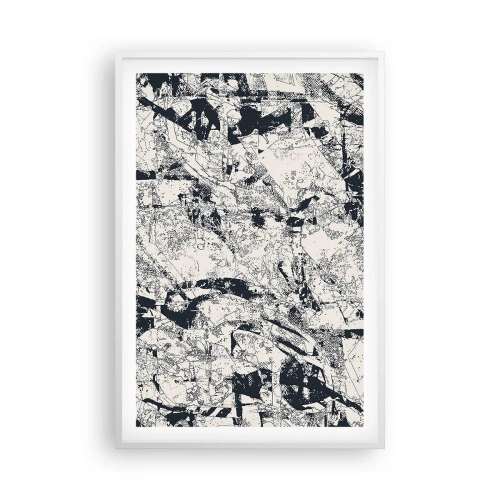 Affisch i vit ram - Motsatsernas interpenetration - 61x91 cm
