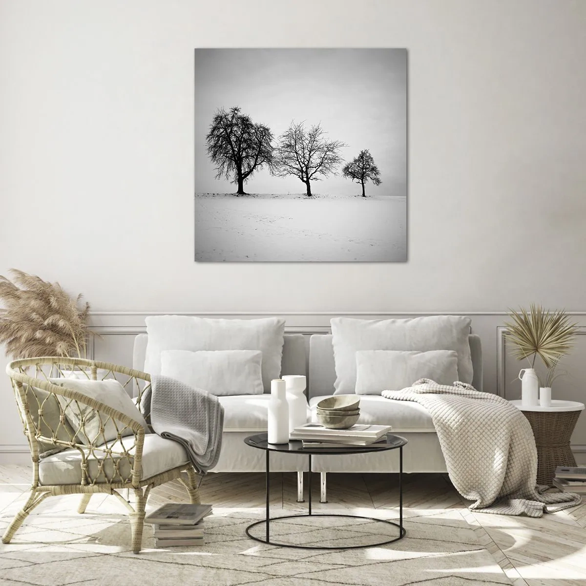 Glastavla - Bild på glas - Vad drömmer de om? - 60x60 cm