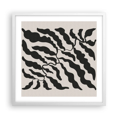 Affisch i vit ram - Kvadratens natur - 50x50 cm