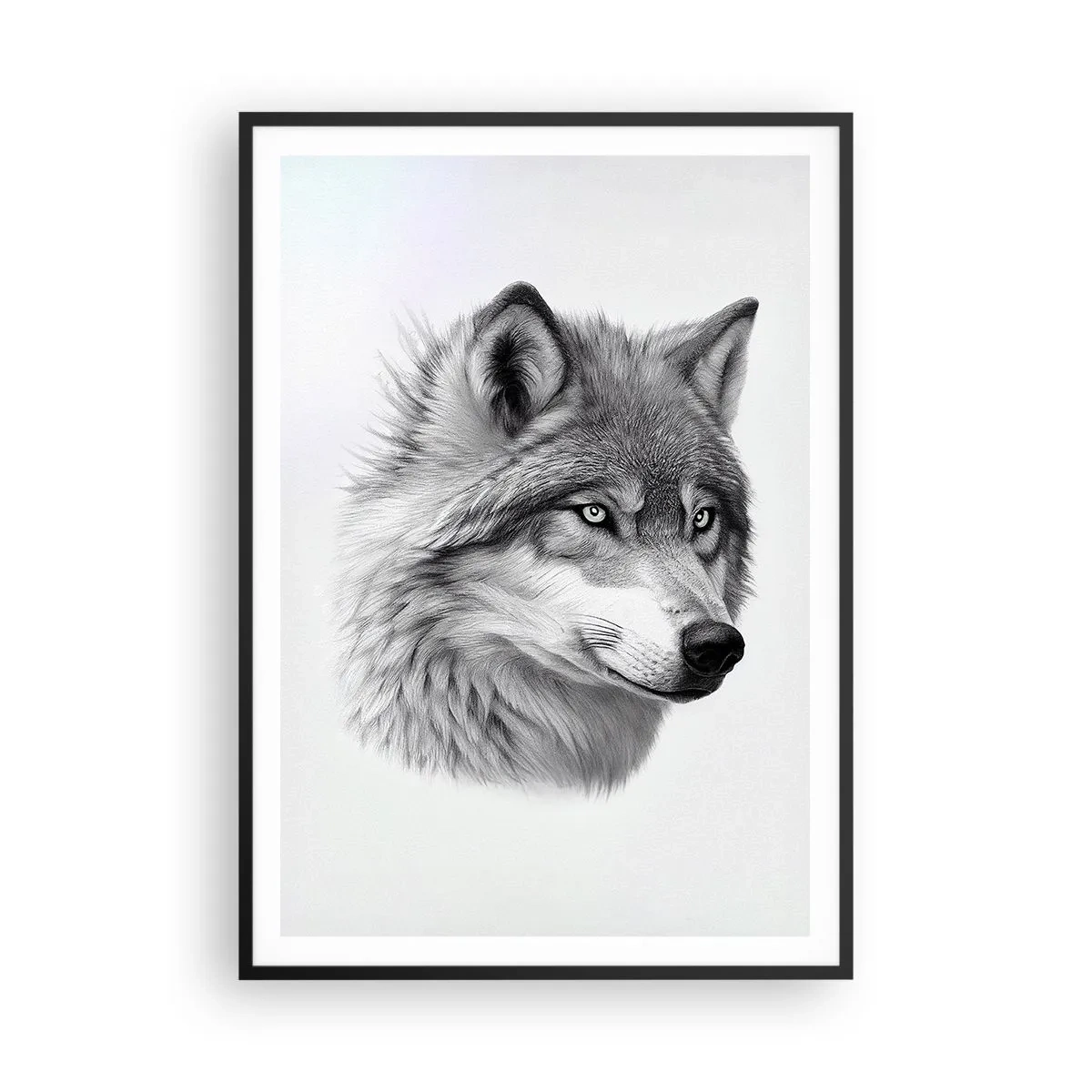 Affisch i svart ram - Alfa - utan tvekan - 70x100 cm