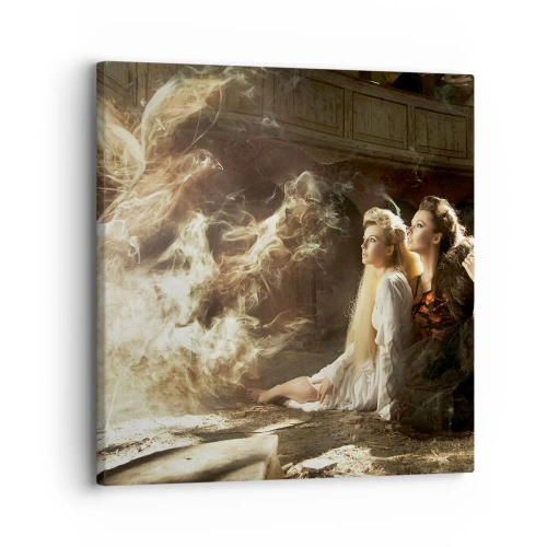 Canvastavla - Bild på duk - Och så blev det poesi - 30x30 cm