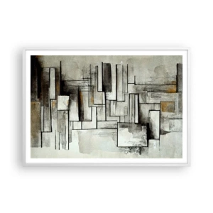 Affisch i vit ram - Kraften i enkelhet - 100x70 cm