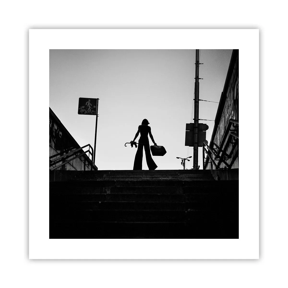 Affisch - Stadsvandring - 40x40 cm