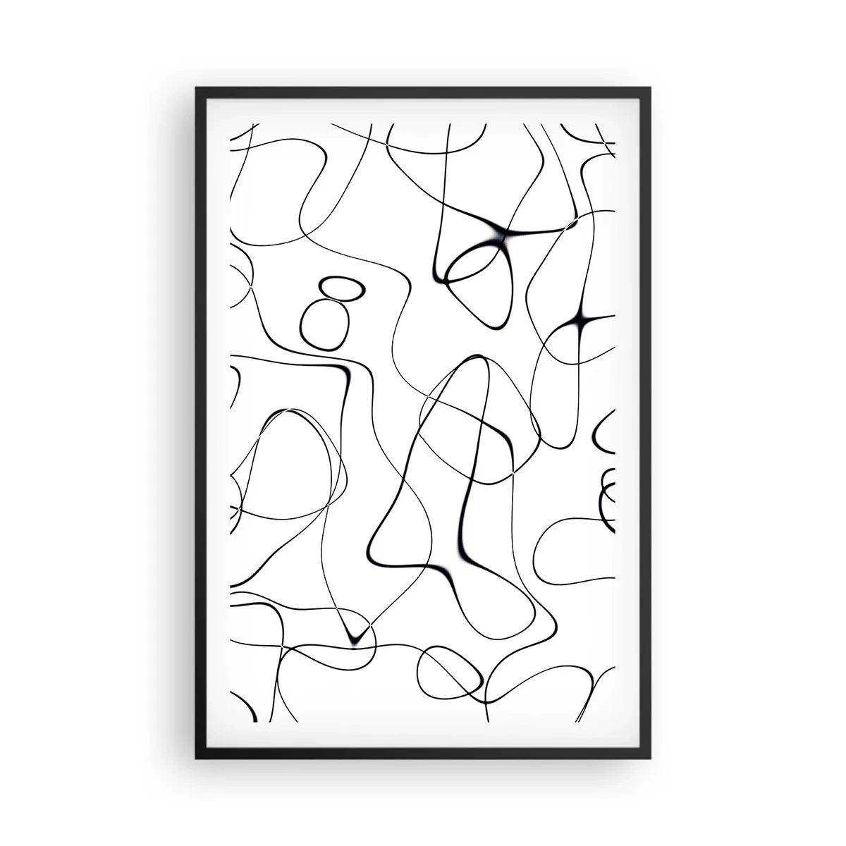 Affisch i svart ram - Livets stigar, ödets tur - 61x91 cm