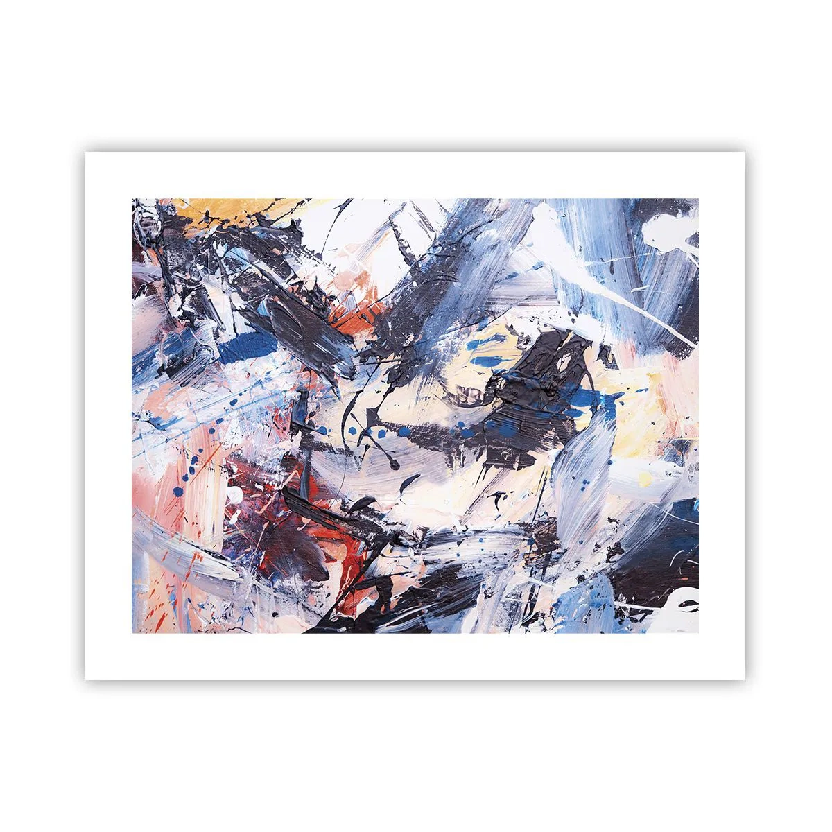 Affisch - Abstraktionen galna dans - 50x40 cm