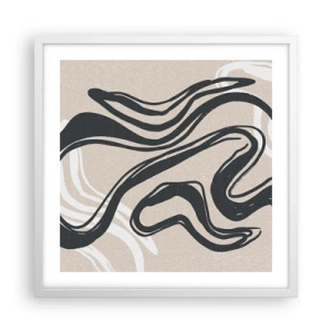 Affisch i vit ram - Mångfaldigt uttryck - 50x50 cm