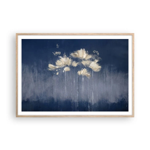 Affisch i ram av ljusek - Som kronblad i vinden - 100x70 cm