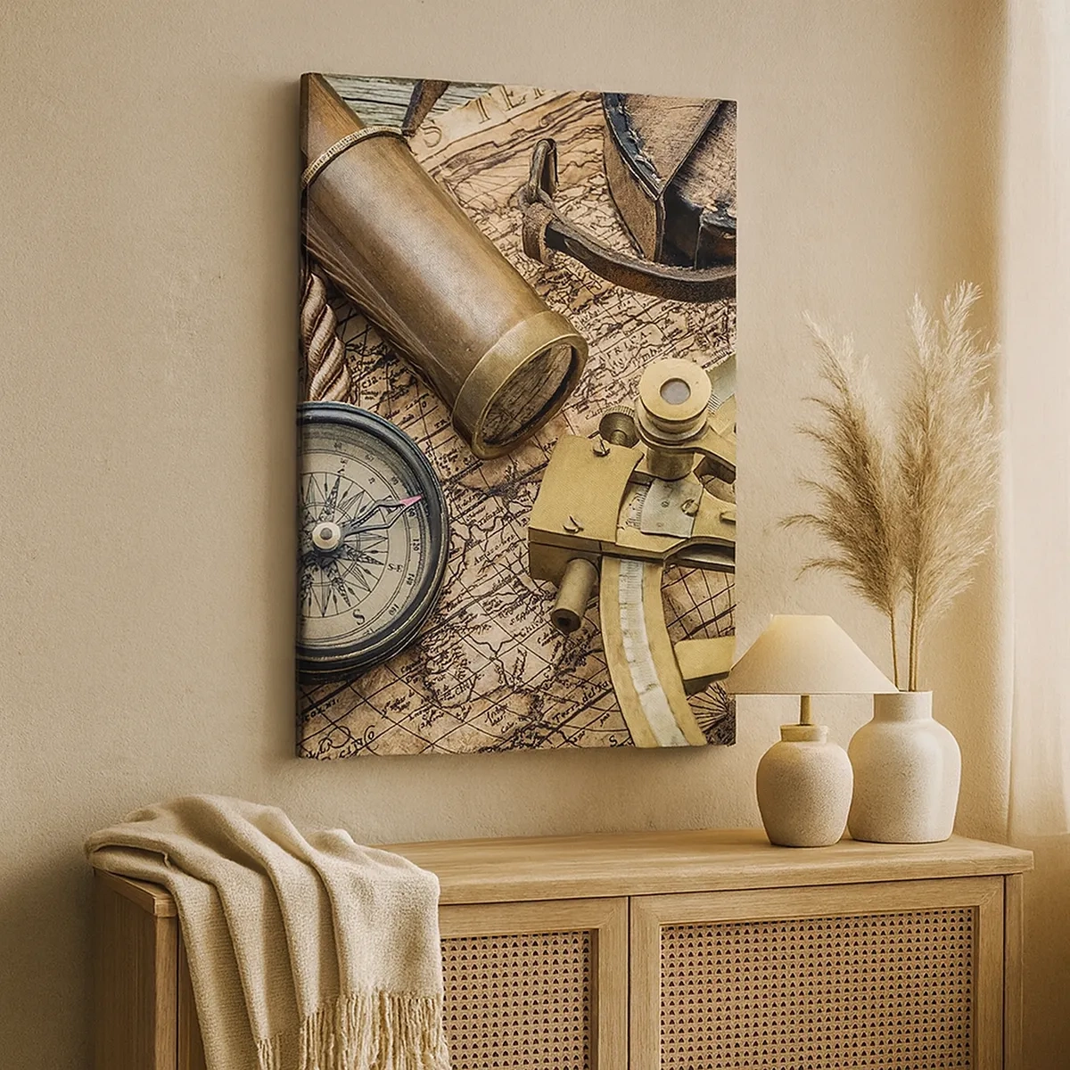 Canvastavla - Bild på duk - Sätt ut kursen - 50x70 cm