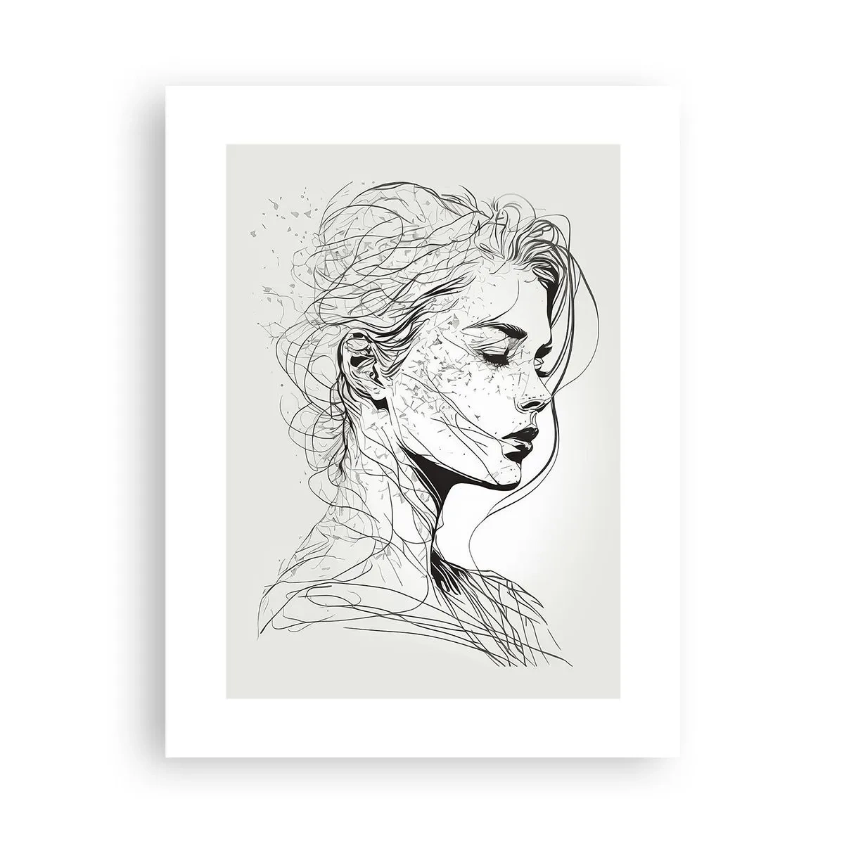 Affisch - Porträtt i drömmar - 30x40 cm