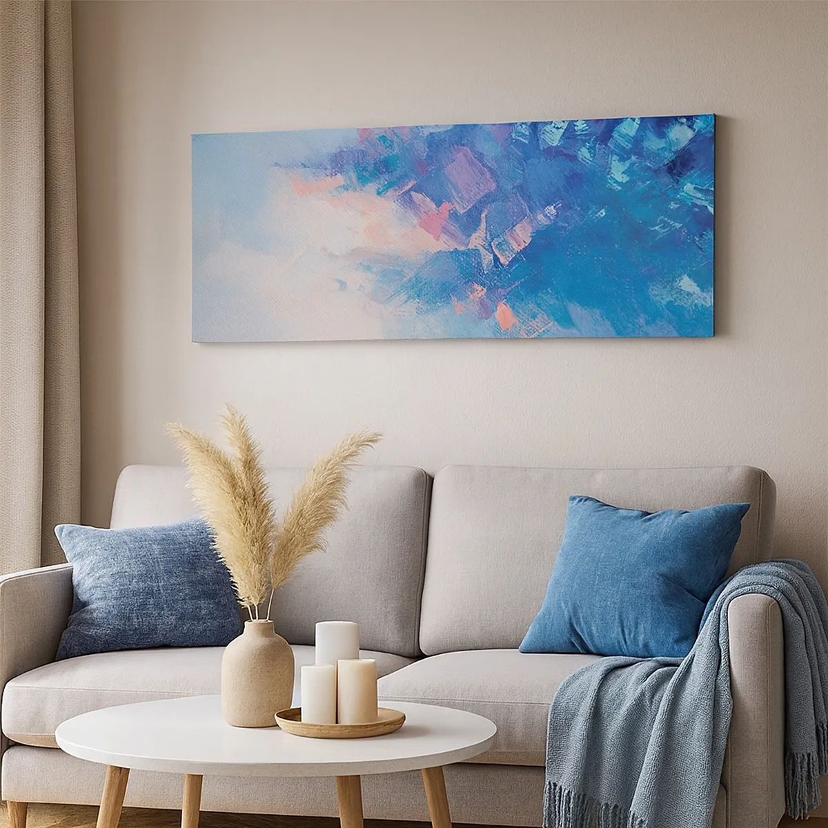 Canvastavla - Bild på duk - Vinterabstraktion - 30x30 cm