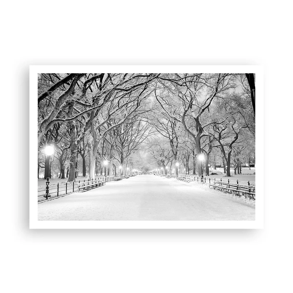 Affisch - De fyra årstiderna - vinter - 100x70 cm