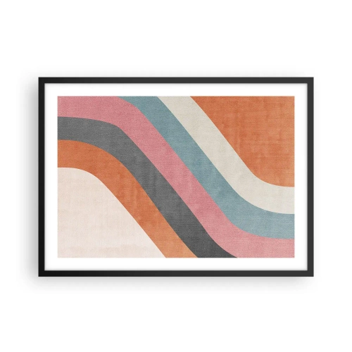 Affisch i svart ram - Diagonal komposition - rörelse - 70x50 cm