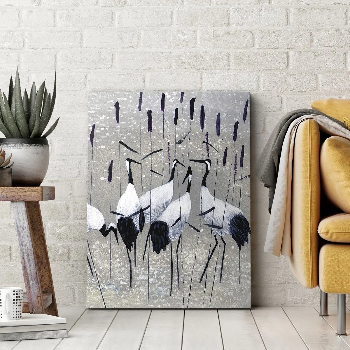 Canvastavla - Bild på duk - Bland sina - 65x120 cm