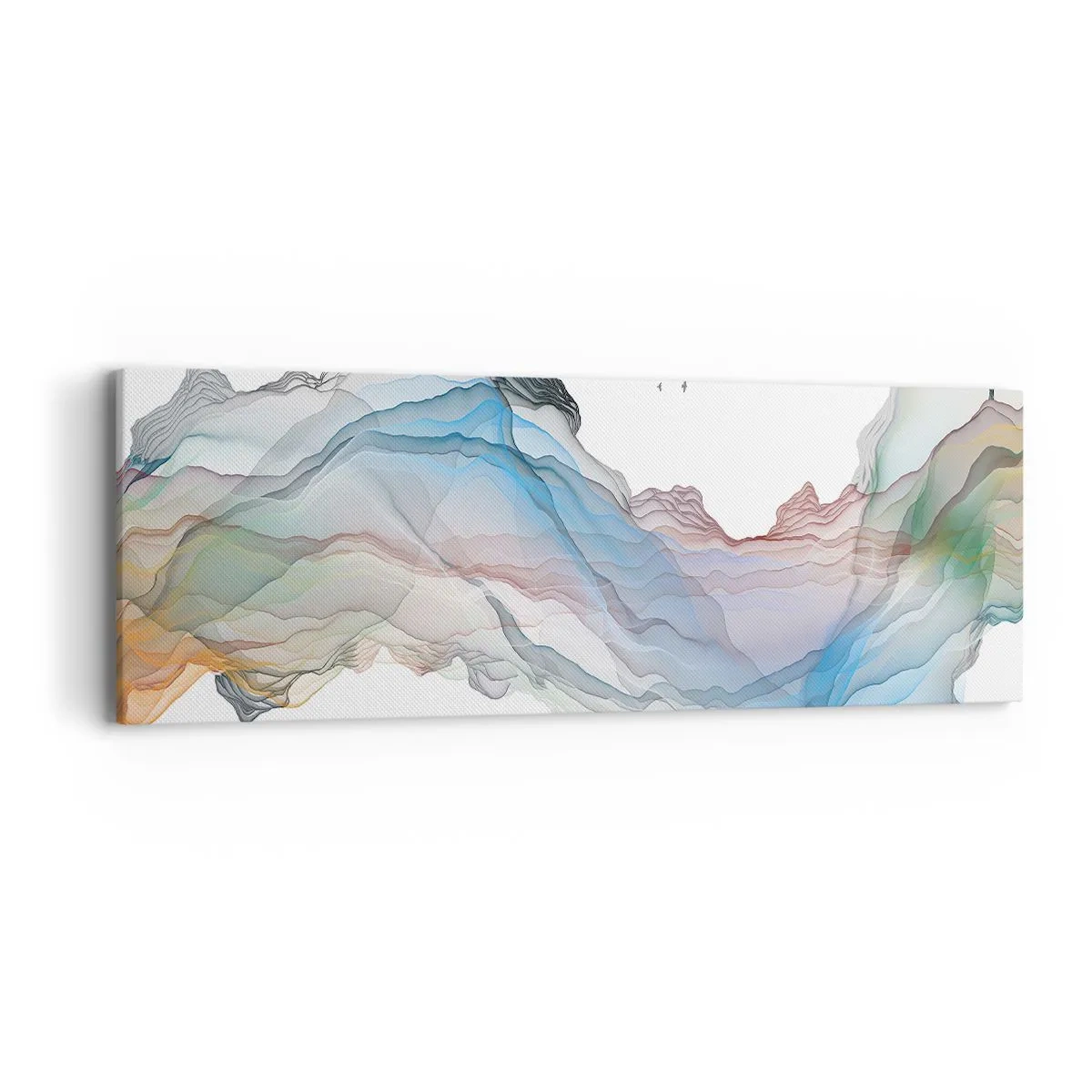 Canvastavla - Bild på duk - Mot kristallfjäll - 90x30 cm
