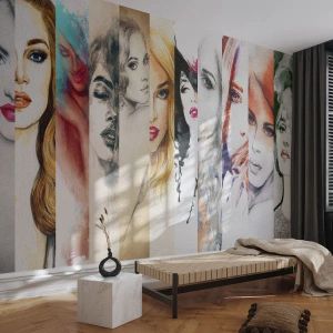 Självhäftande Fototapet Deluxe Sticker - Det är alltid DU - Kvinna, Kvinnans ansikte, Porträtt - 200x140 cm