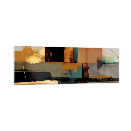 Glastavla - Bild på glas - Abstraktion - ljus och skugga - 160x50 cm