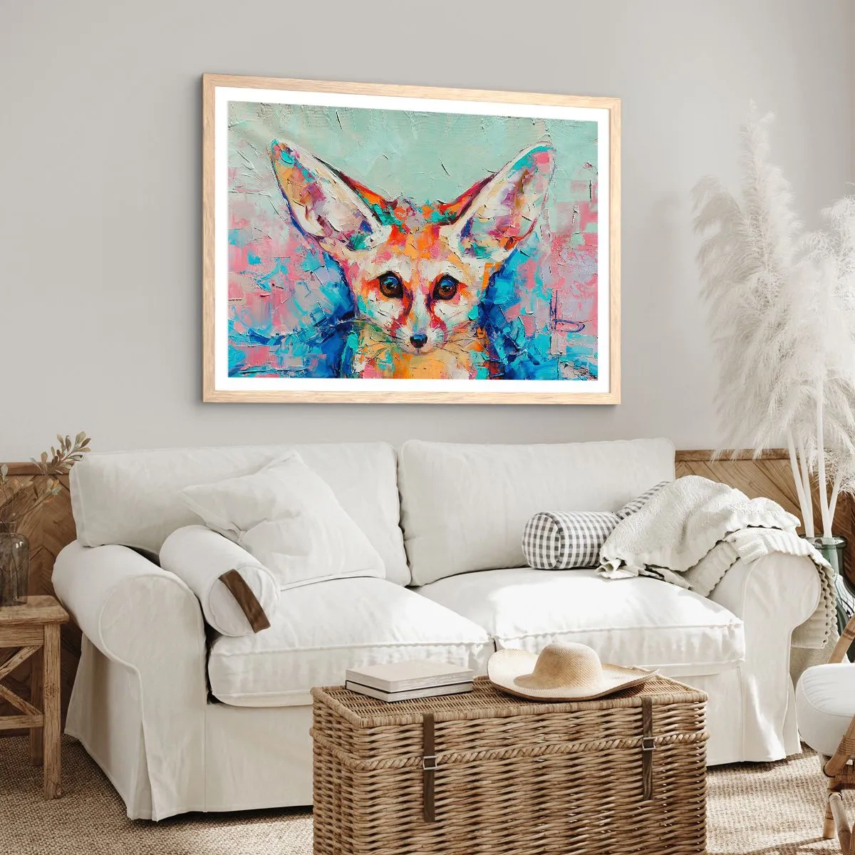 Affisch i ram av ljusek - Är ni redo för mig? - 70x50 cm