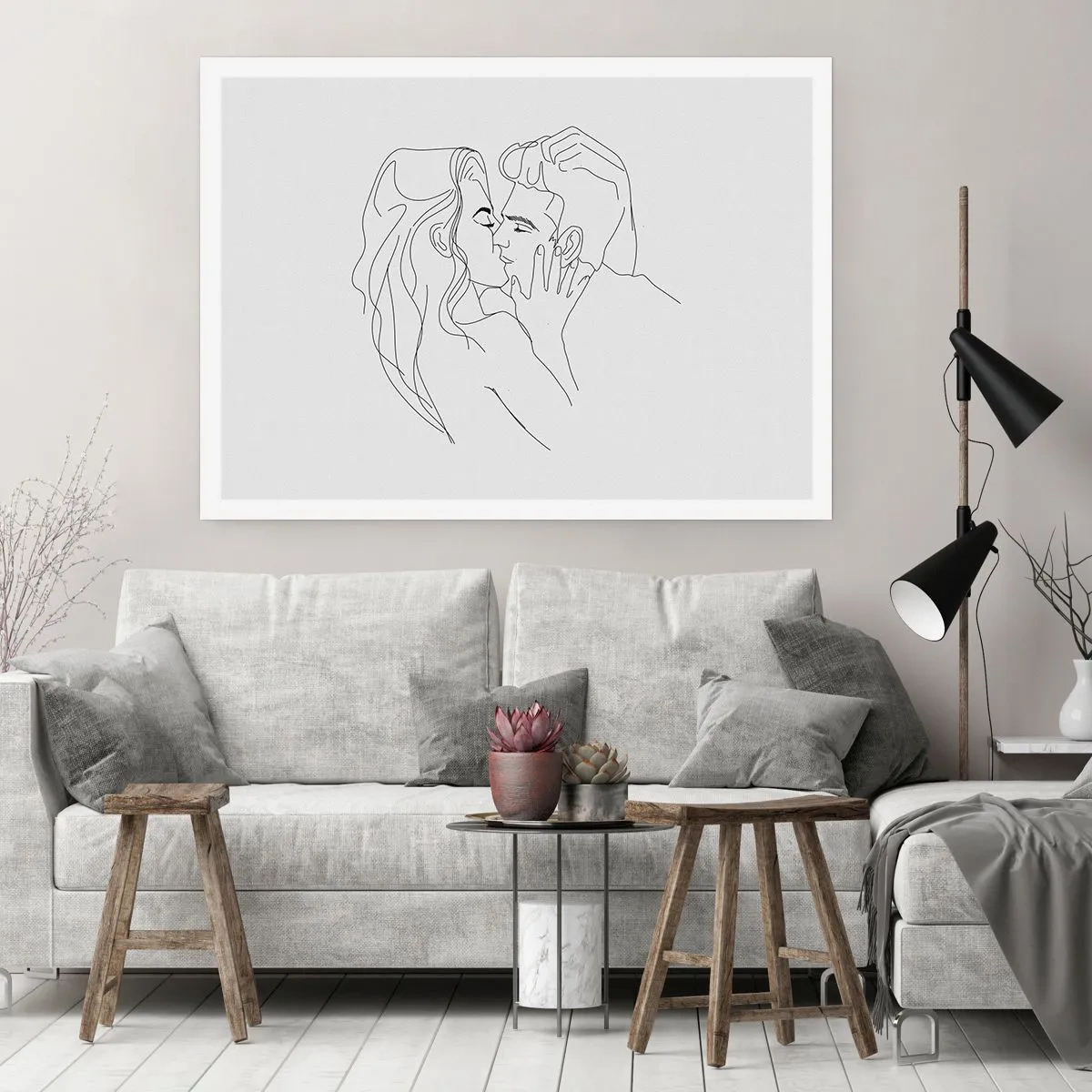 Affisch - Med samma streck - 70x50 cm