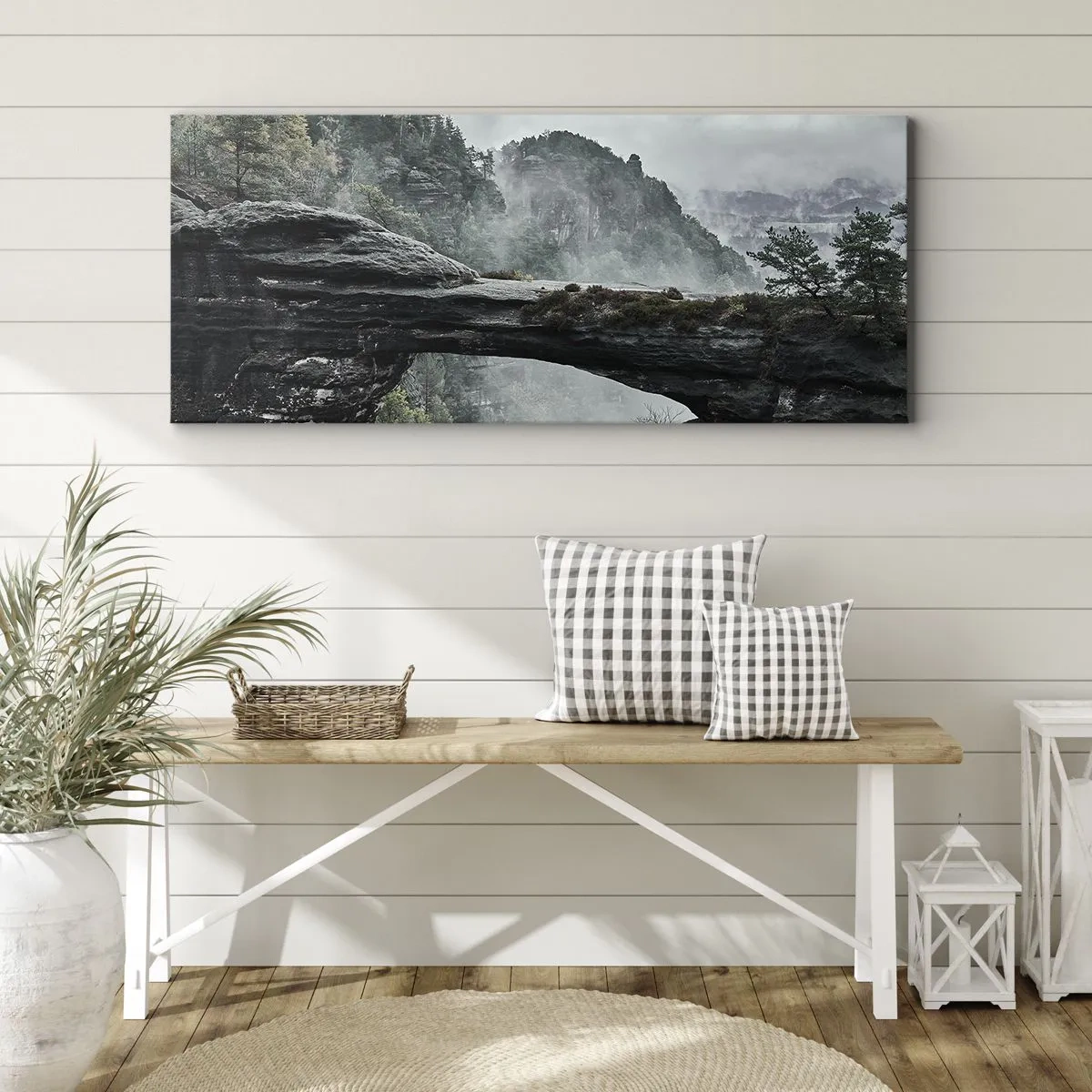 Canvastavla - Bild på duk - Äventyret är på väg att börja - 140x50 cm