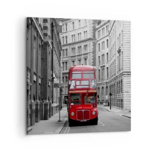 Canvastavla - Bild på duk - Vardagen behöver inte vara grå - 60x60 cm