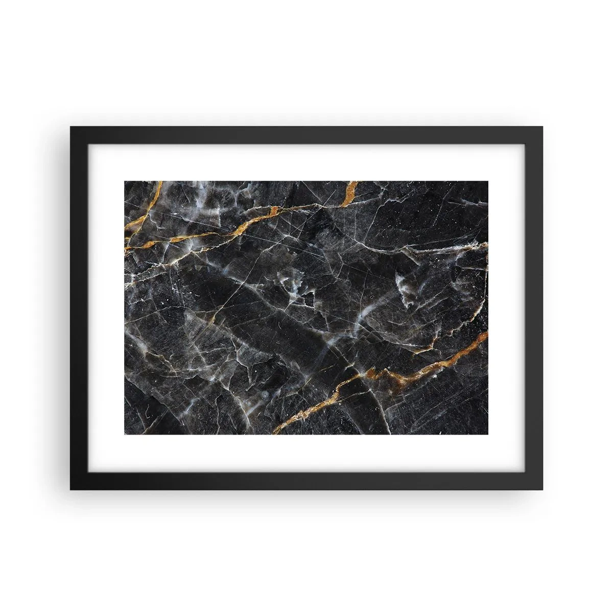 Affisch i svart ram - Stenens interna liv - 40x30 cm