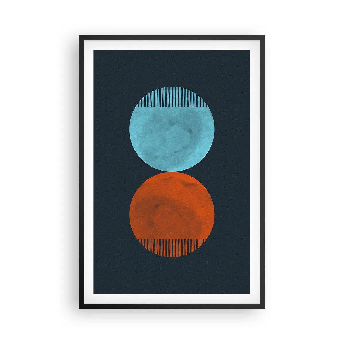 Affisch i svart ram - Endast geometri? - 61x91 cm