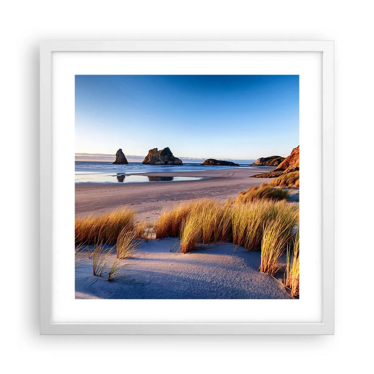 Affisch i vit ram - För fredssökare - 40x40 cm