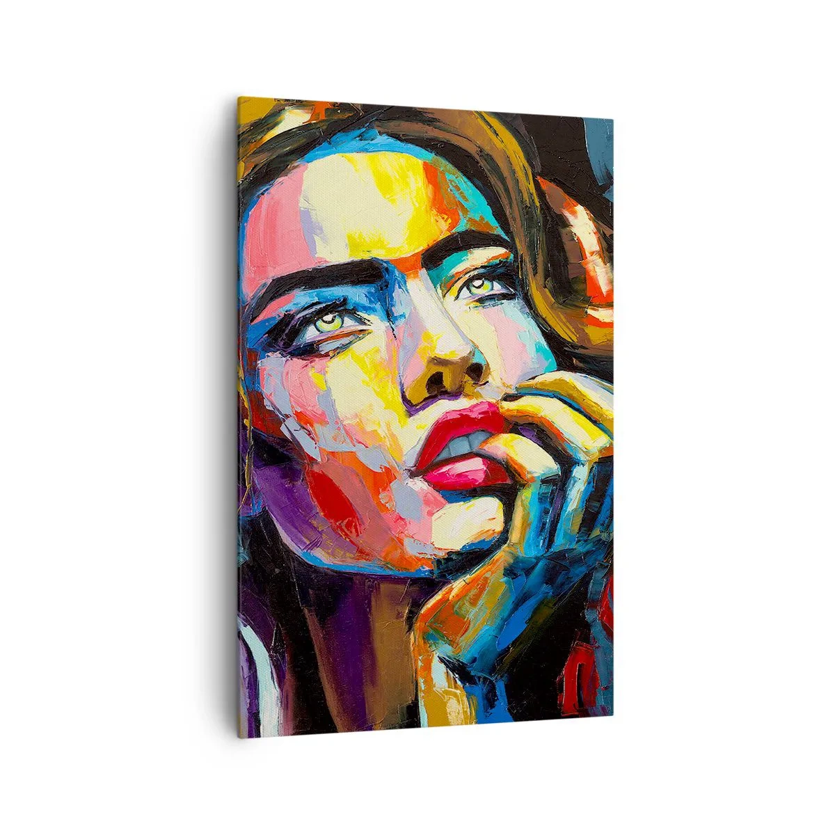 Canvastavla - Bild på duk - Drömmar seglar i himlen som fåglar - 80x120 cm