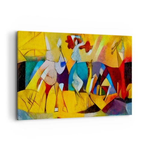 Canvastavla - Bild på duk - Sol - liv -glädje - 100x70 cm