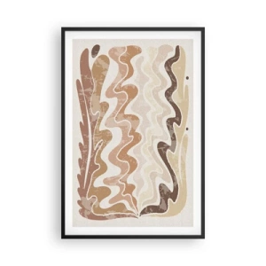 Affisch i svart ram - Bra energi - bra känslor - 61x91 cm