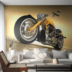 Fototapet Premium Sand - En dröm om styrka och skönhet - Motorcykel, Motor, Bil - 100x70 cm